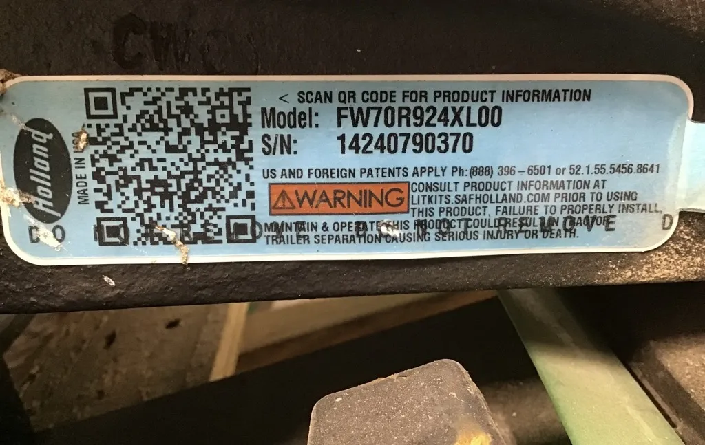 Holland FW70 Heavy Haul Fifth Wheel Assembly - Image 5