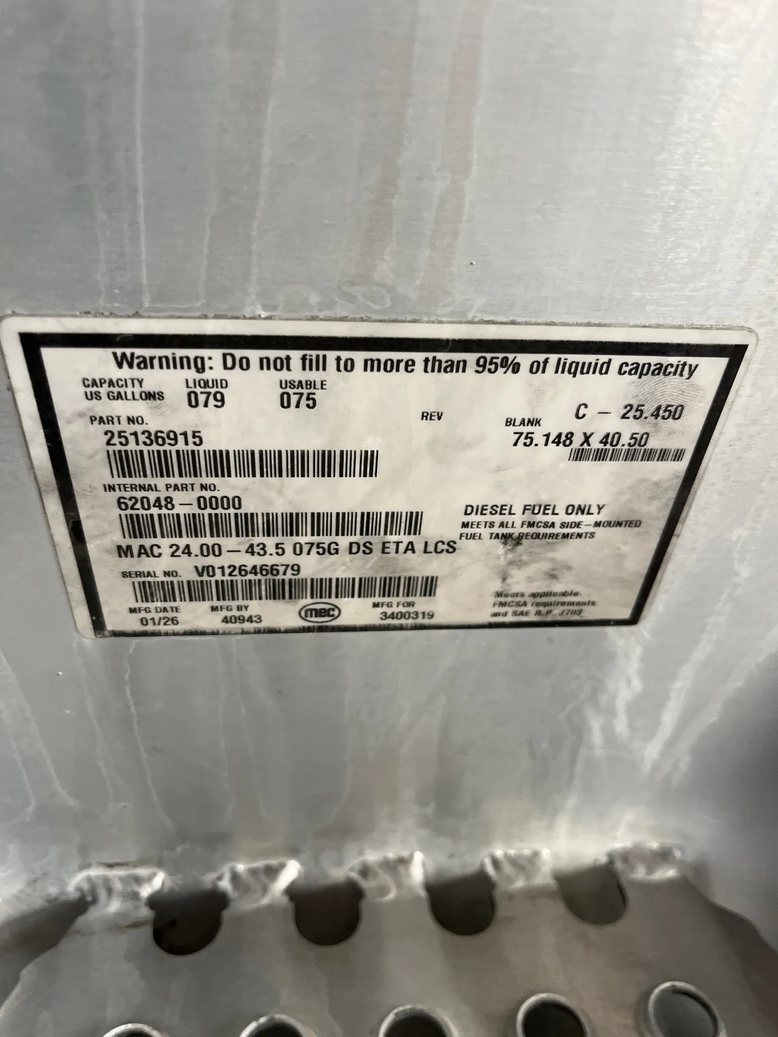 Mack R-RD Aluminum Fuel Tanks - Sold as Pair - Image 11